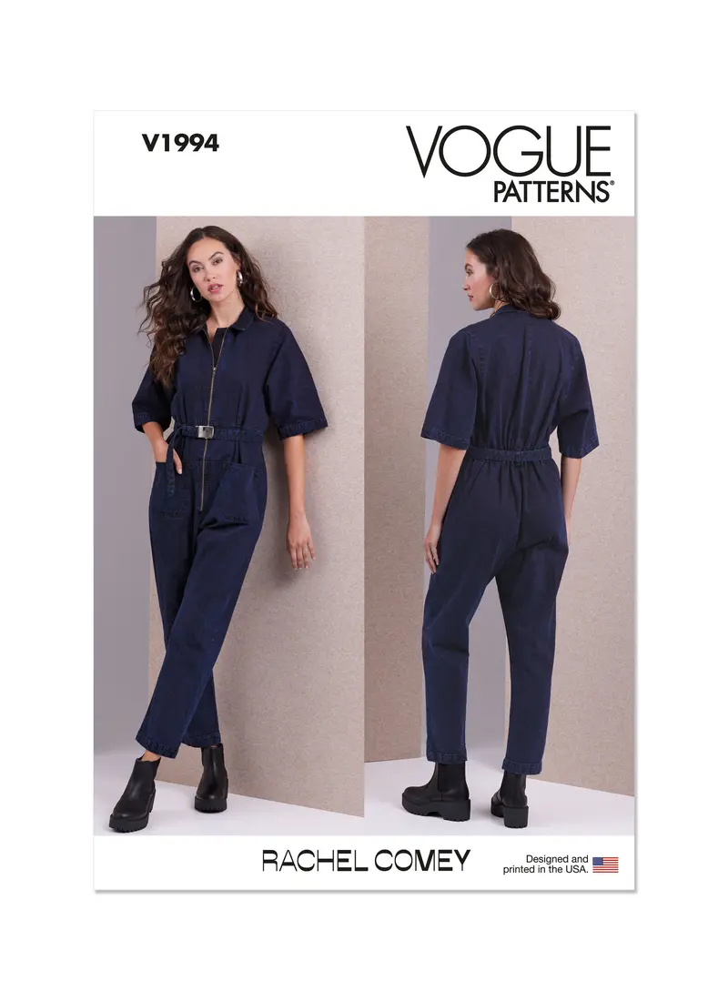 Vogue Sewing Pattern 1994 Misses' Jumpsuit By Rachel Comey 2