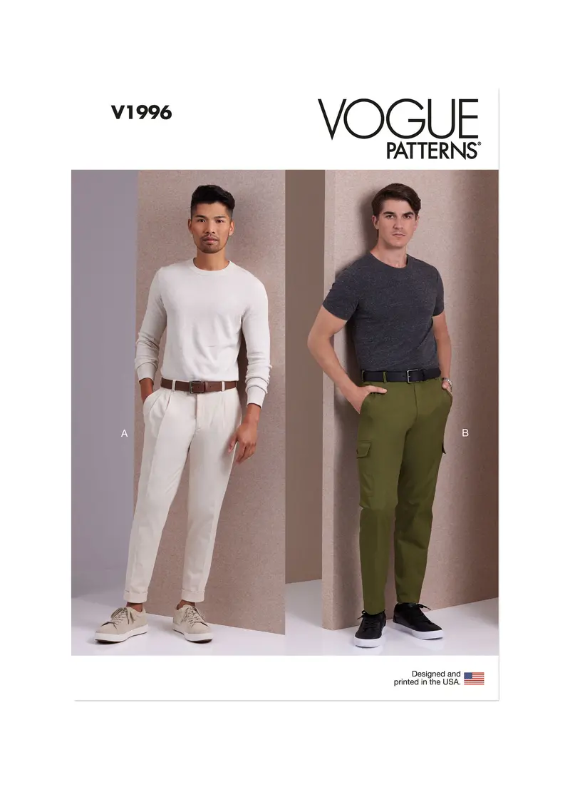Vogue Sewing Pattern 1996 Men's Pants 2
