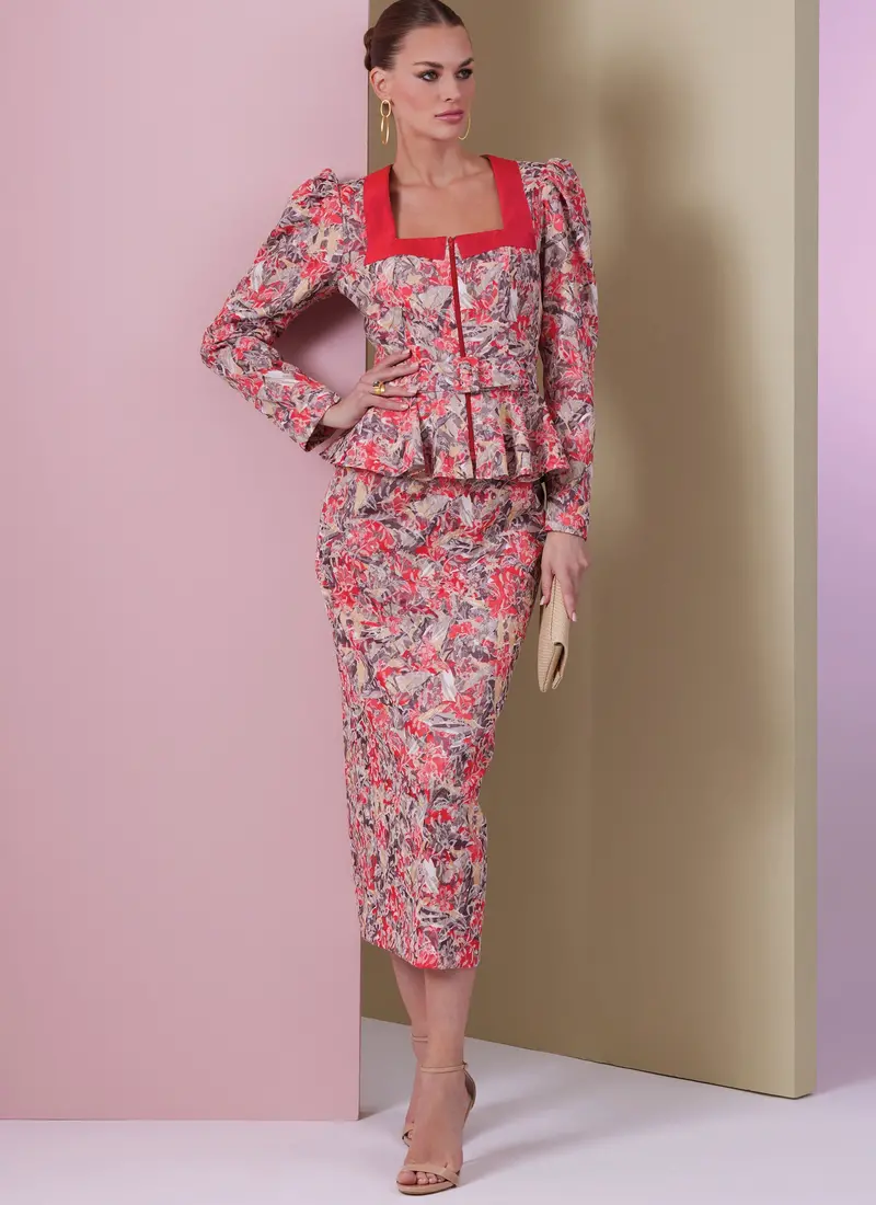 Vogue Sewing Pattern 2006 Misses' Peplum Top Dress 2
