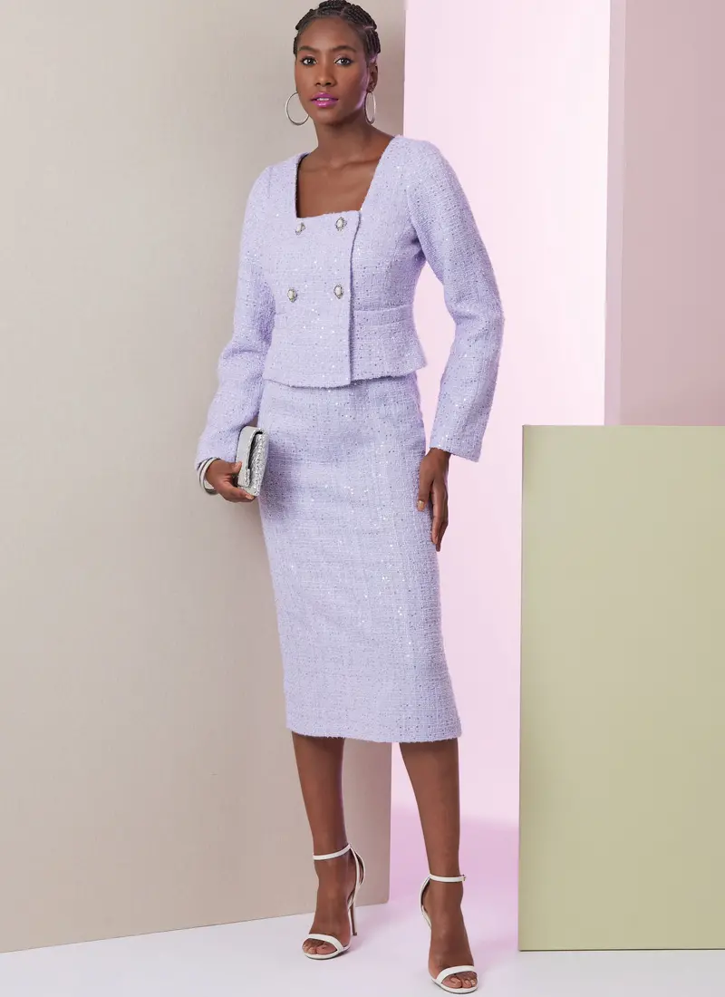 Vogue Sewing Pattern 2017 Skirt Suit / Trouser Suit Pattern 1