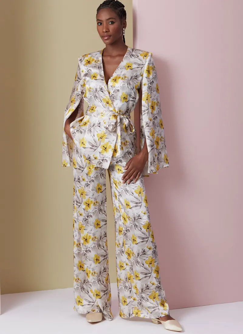 Vogue Sewing Pattern 2020 Misses' Lounge Top, Robe And Pants 1