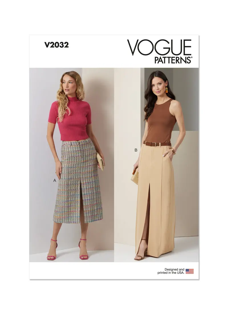 Vogue Sewing Pattern 2032 Skirt In Two Lengths 2