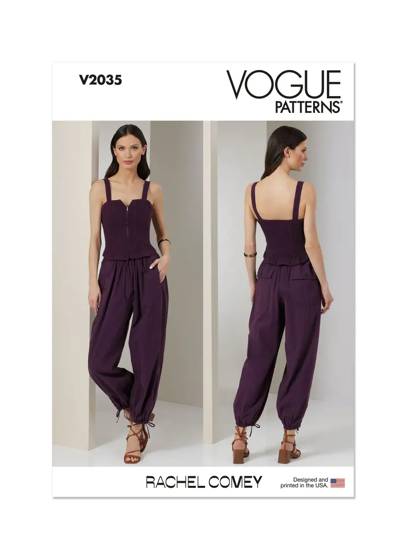 Vogue Sewing Pattern 2035 Jumpsuit By Rachel Comey 2