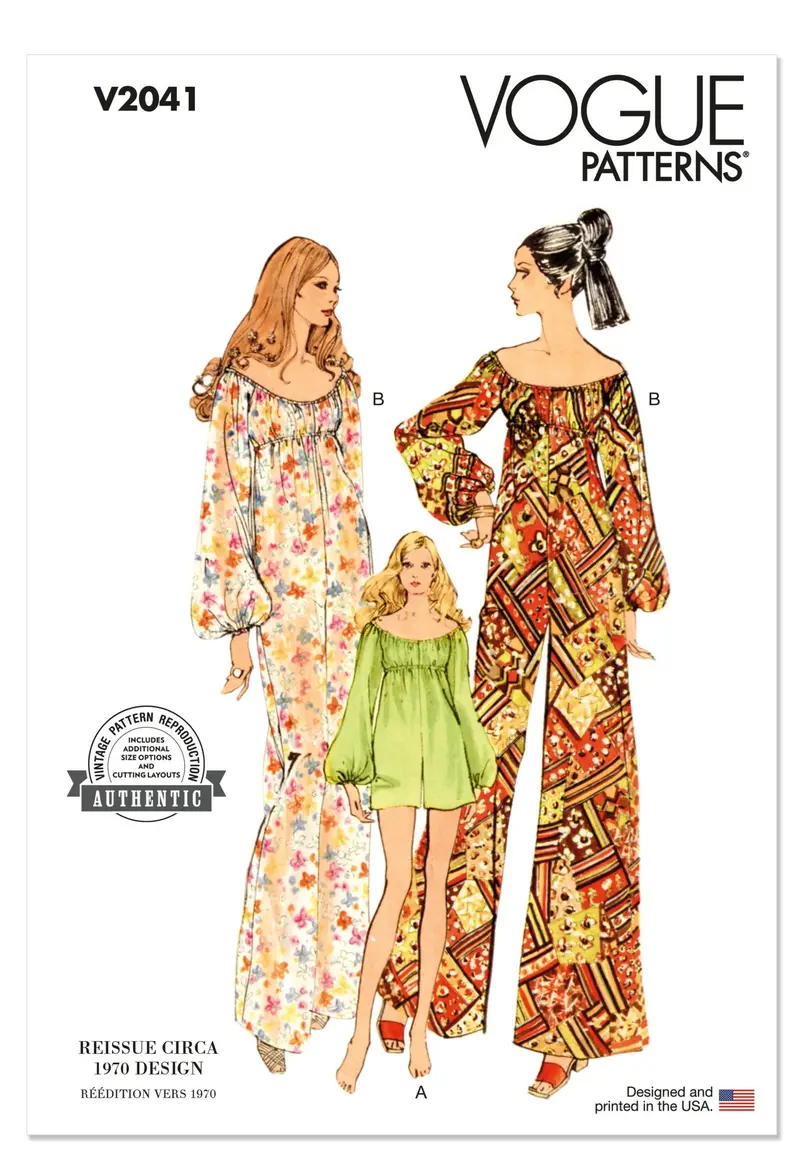 Vogue Sewing Pattern 2041 Jumpsuit In Two Lengths 1