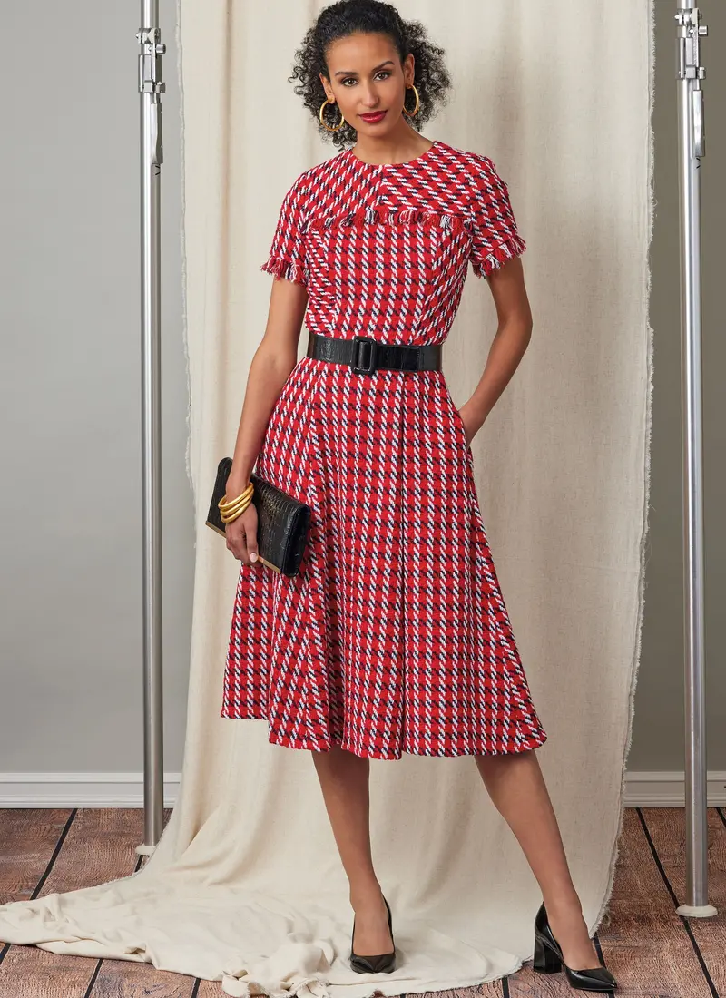 Vogue Sewing Pattern 2046 Dress With Sleeve And Length Variations 1