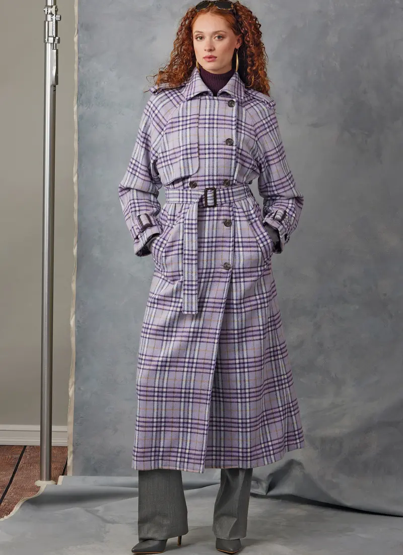 Vogue Sewing Pattern 2055 Trench Coats And Belt 1
