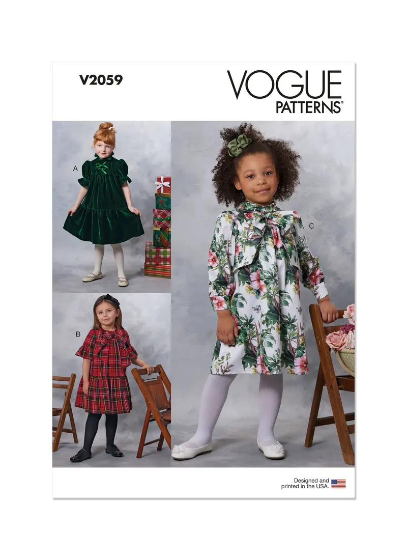 Vogue Sewing Pattern 2059 Children's Dresses 2