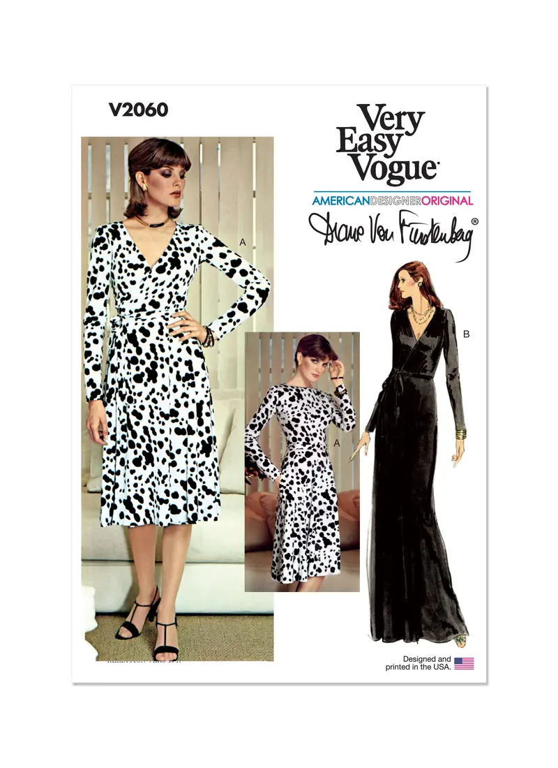 Vogue Sewing Pattern 2060 Wrap Dress By Diane Von Furstenberg 2