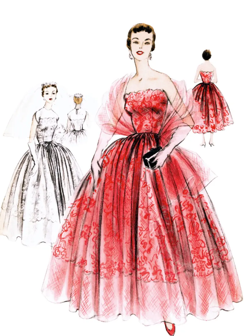 Vogue Sewing Pattern 2061 Dresses And Stole 1