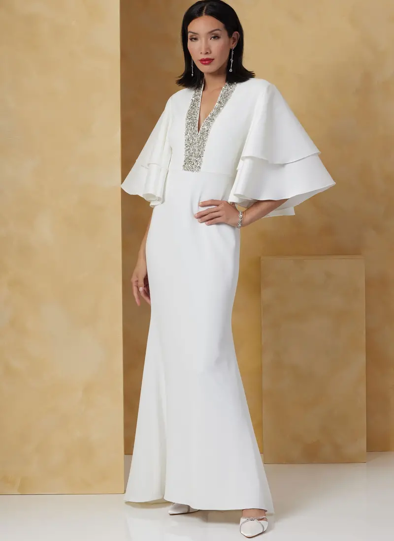 Vogue Sewing Pattern 2066 Misses' Dress By Badgley Mischka 1