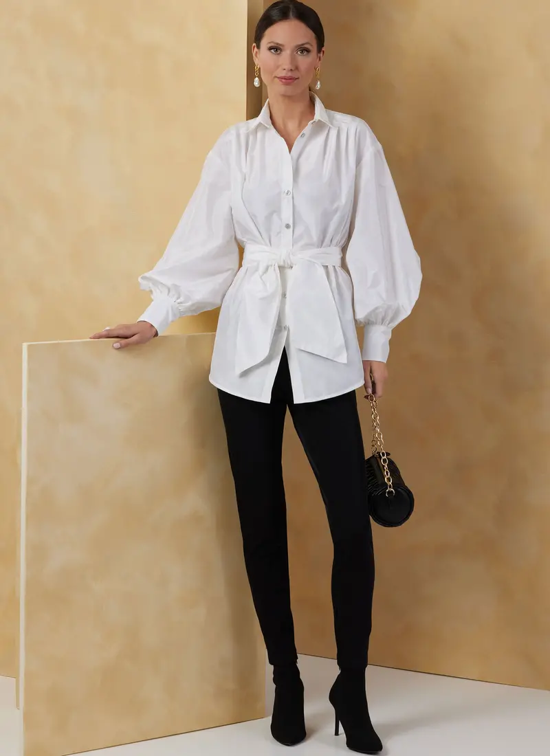 Vogue Sewing Pattern 2068 Misses' Tops And Sash 1