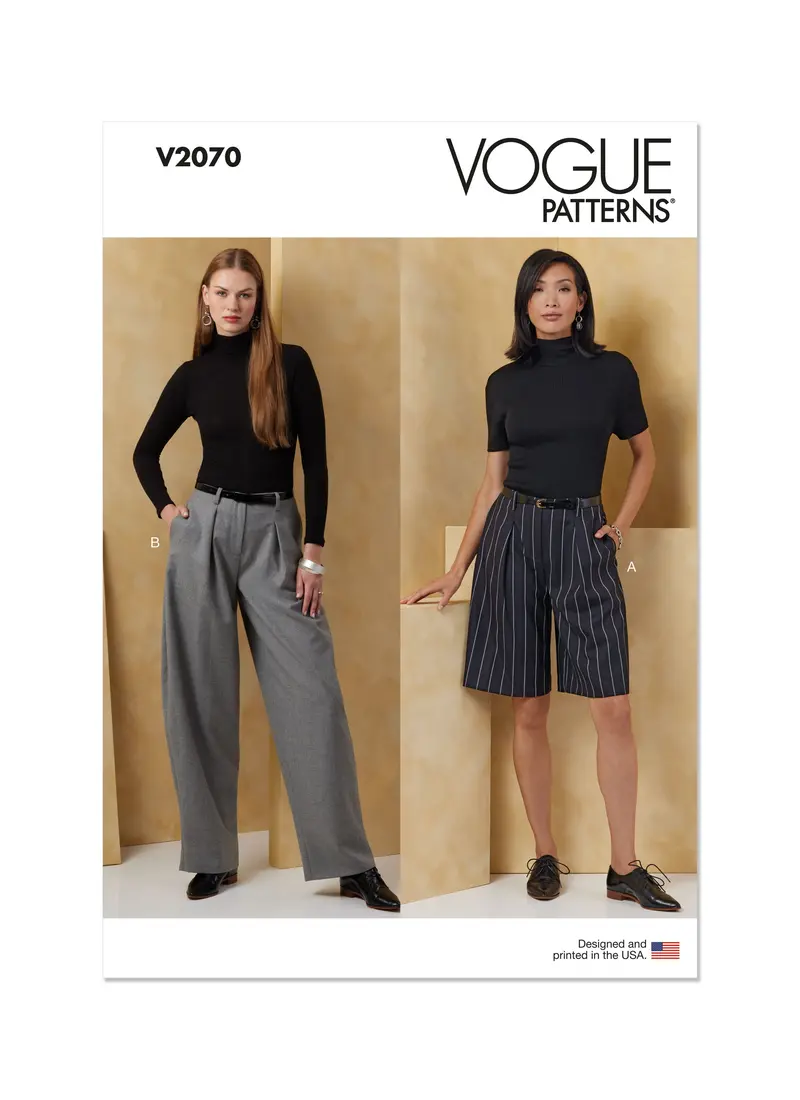 Vogue Sewing Pattern 2070 Misses' Trousers And Shorts 2
