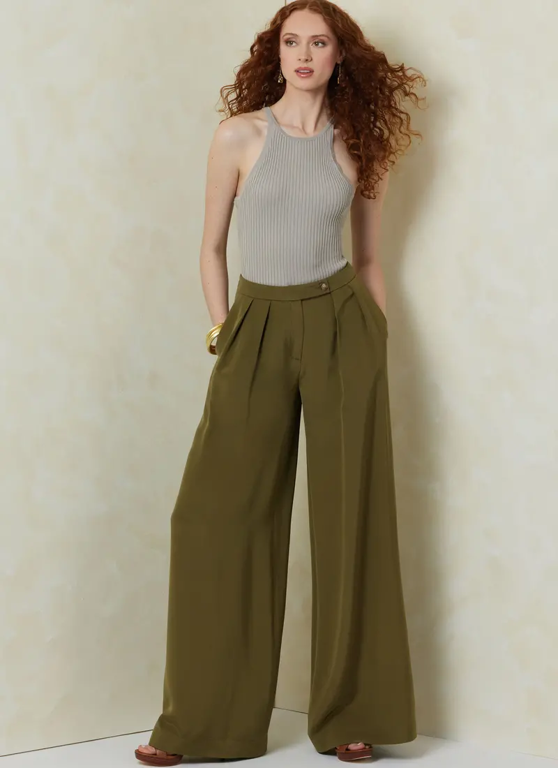 Vogue Sewing Pattern 2094 Women's Wide Leg Trousers 1