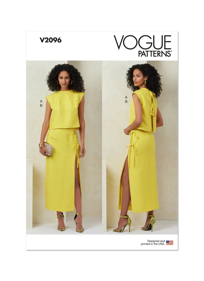 Vogue Sewing Pattern 2096 Top And Skirt 2