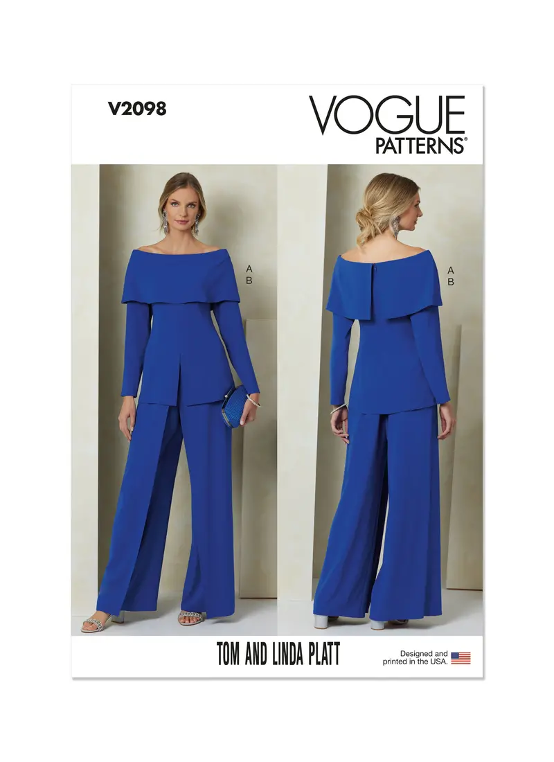 Vogue Sewing Pattern 2098 Top And Trousers By Tom And Linda Platt 2