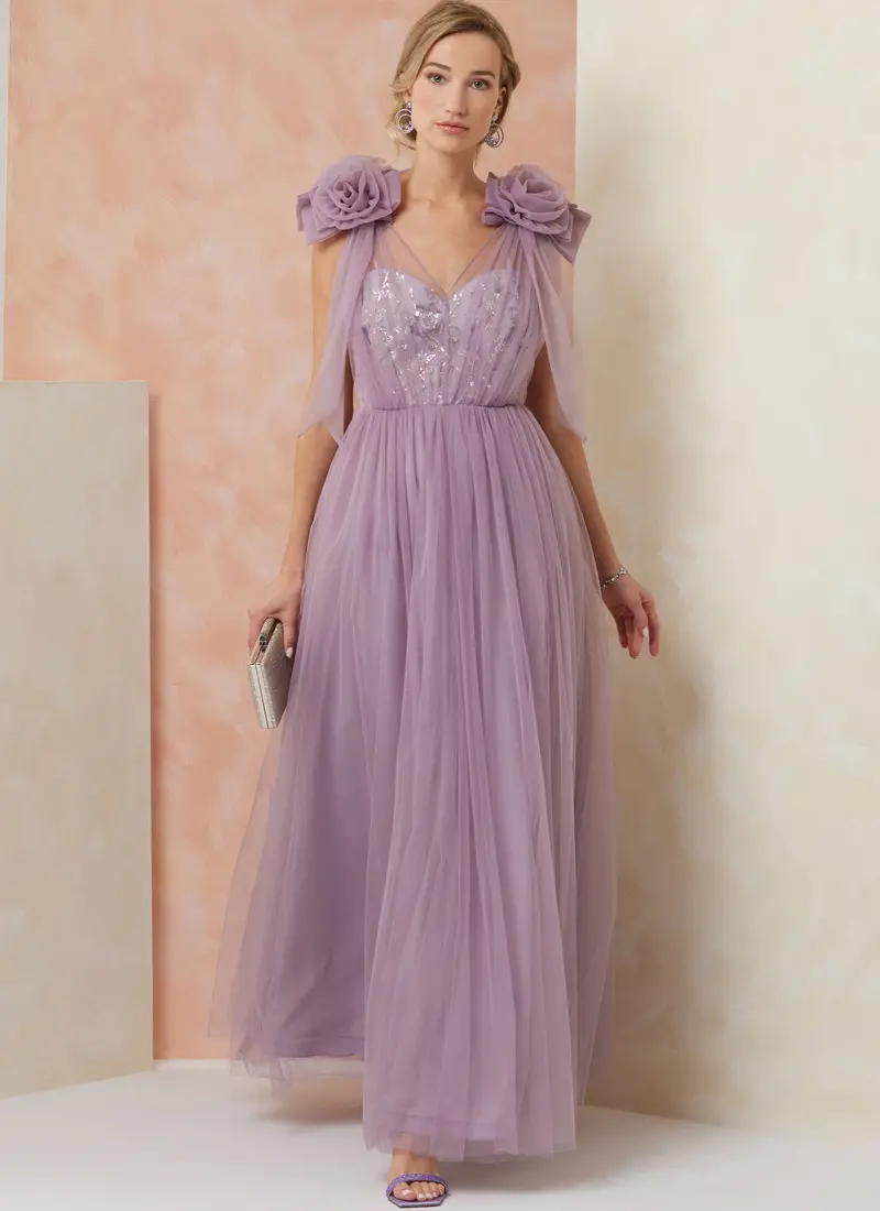 Vogue Sewing Pattern 2108 Floor Length Dress By Badgley Mischka 1