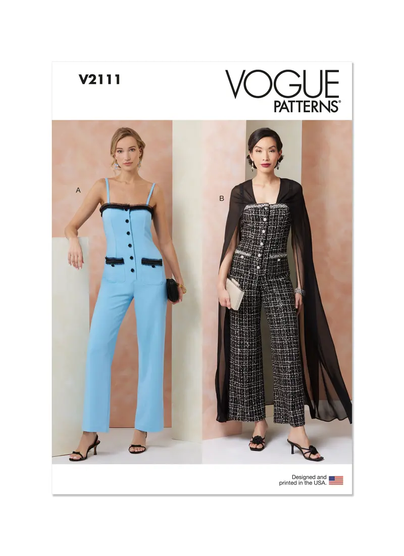 Vogue Sewing Pattern 2111 Special Occasion Jumpsuit 2