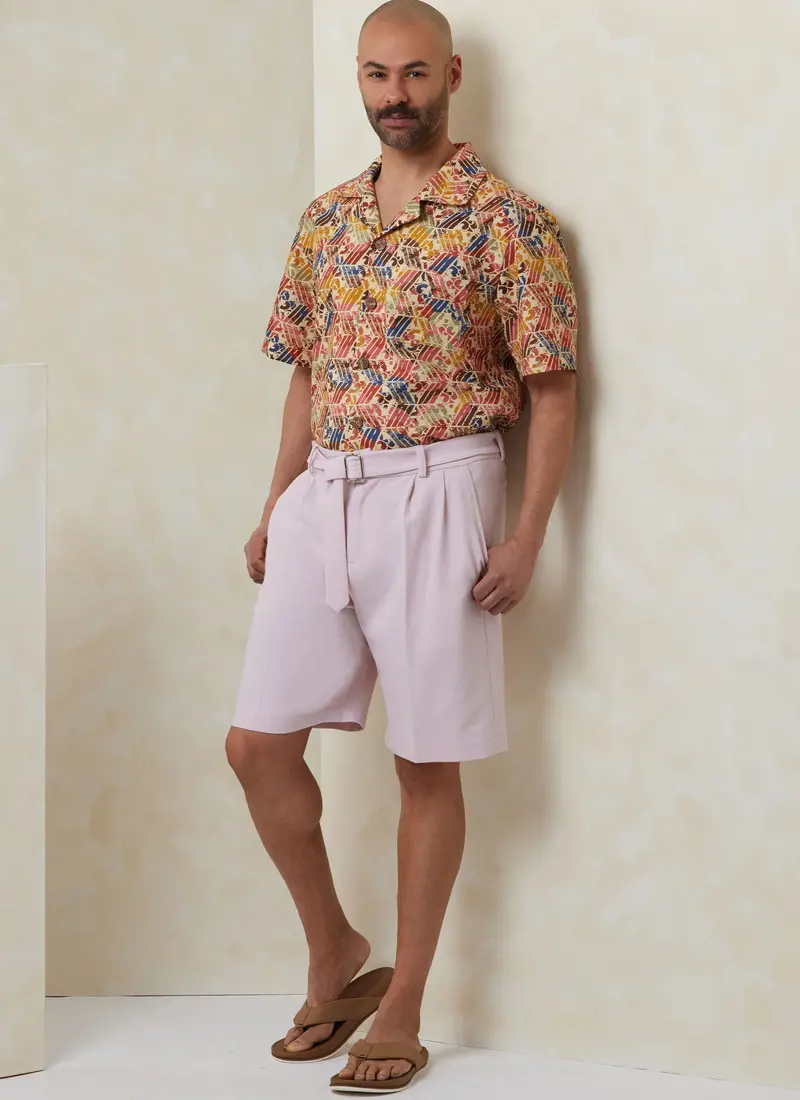 Vogue Sewing Pattern 2120 Men's Slouchy Fit Shirt 1