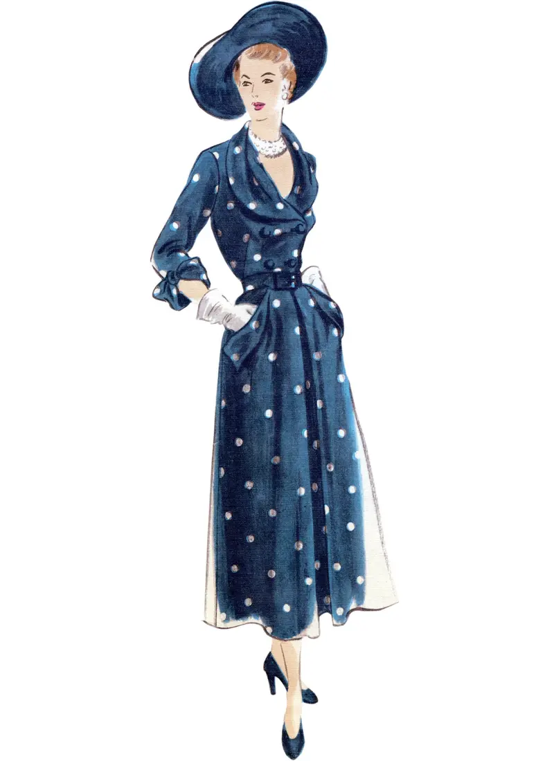 Vogue Vintage Pattern 1863 Misses' Blouse, Skirt And Belt 1
