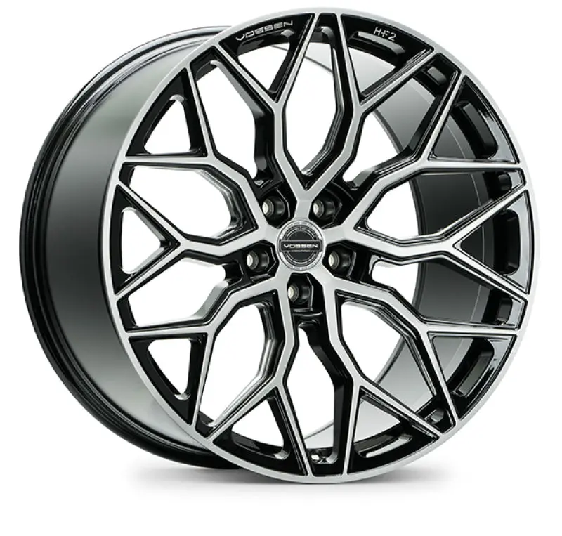 Vossen Hf-2 20X10.5 / 5X112 / Et45 / Deep Face / 66.56 - Brushed Gloss Black Wheel 1