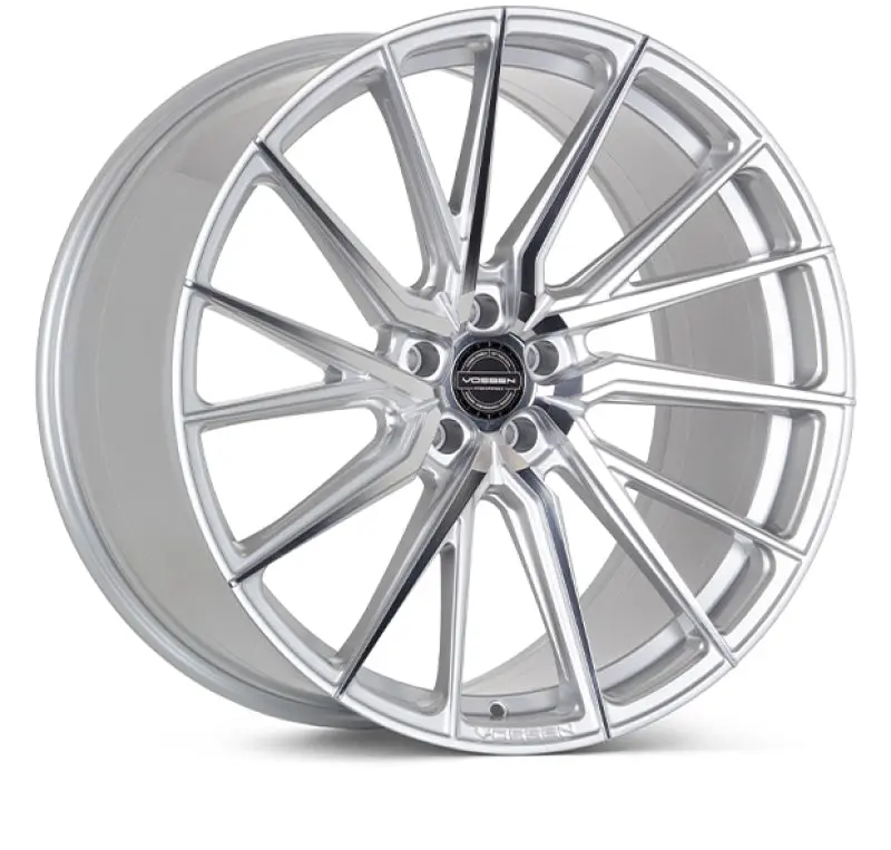 Vossen Hf-4T 20X9 / 5X112 / Et32 / Flat Face / 66.5 - Silver Polished - Right Wheel 1