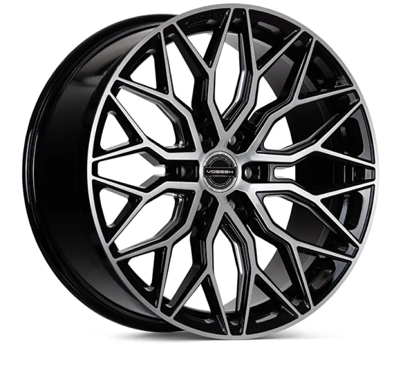 Vossen Hf6-3 24X10 / 6X135 / Et25 / Deep Face / 87.1 - Brushed Gloss Black Wheel 1
