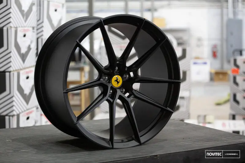 Vossen X Novitec Nf9 22X12in - 5X114.3 Bp - Et42 - Satin Black Ferrari Gtc4lusso Rear Wheel 1