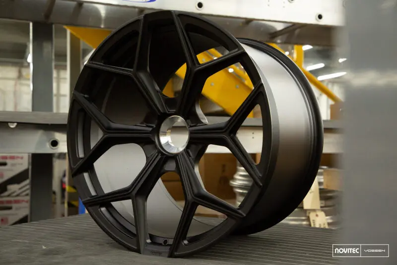 Vossen X Novitec Nl4-Cl 21X13in - Centerlock - Et57 - Satin Black Lamborghini Aventador Rear Wheel 1