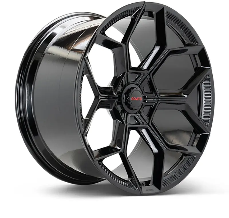 Vossen X Novitec Nl5-Cl 21X12.5In - 5X112 Bp - Et43 - Gloss Black Lamborghini Huracan Rear Wheel 1