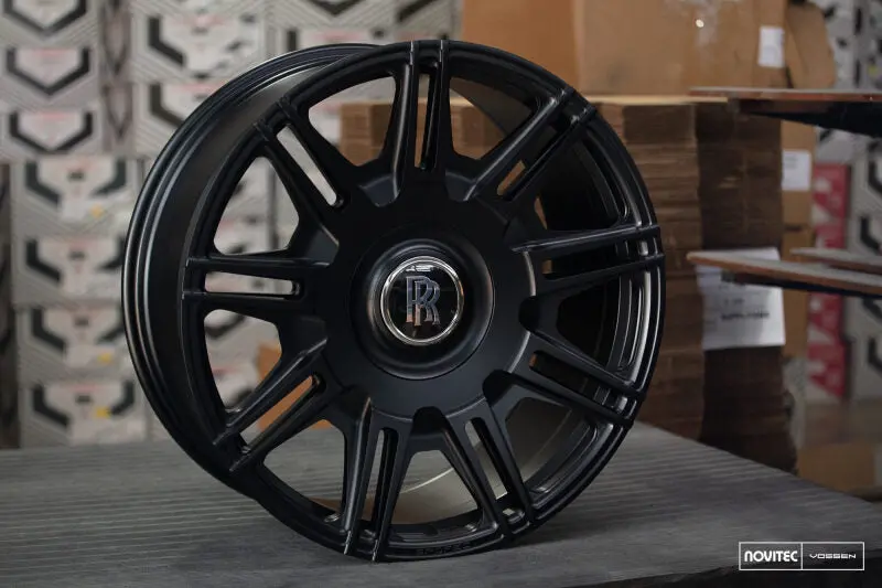 Vossen X Novitec Sp2 24X10 - 5X112 Bp - Et5 - Satin Black Rolls-Royce Cullinan/Phantom Rear Wheel 1