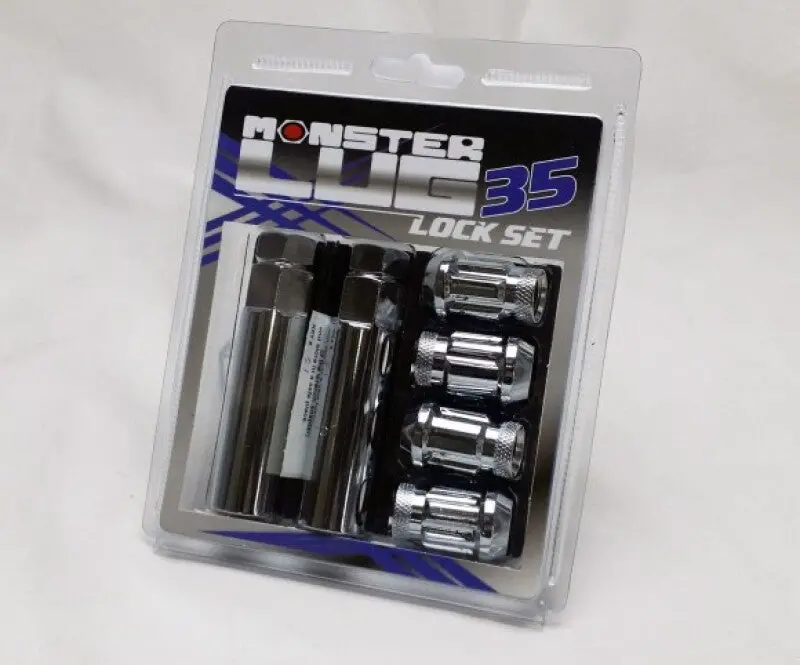 Wheel Mate Monster 35 Lock Set - Chrome 1/2In 1