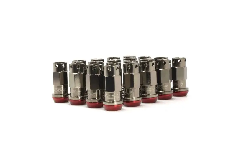Wheel Mate Muteki Sr45-S Lug Nut Kit 12X1.50 - Smoke Titanium W/ Red Washers 1