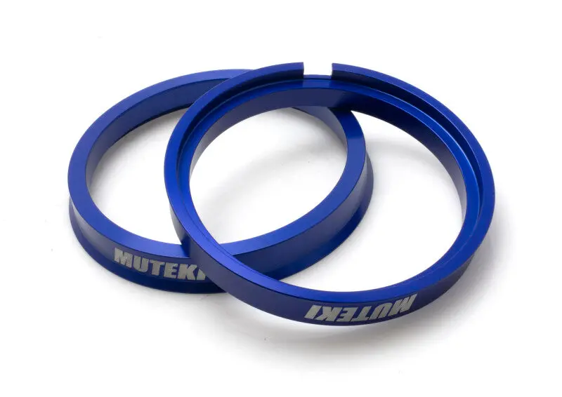 Wheel Mate Muteki Tesla Hub Ring Set 73Mm X 64Mm - 2 Piece Blue 1