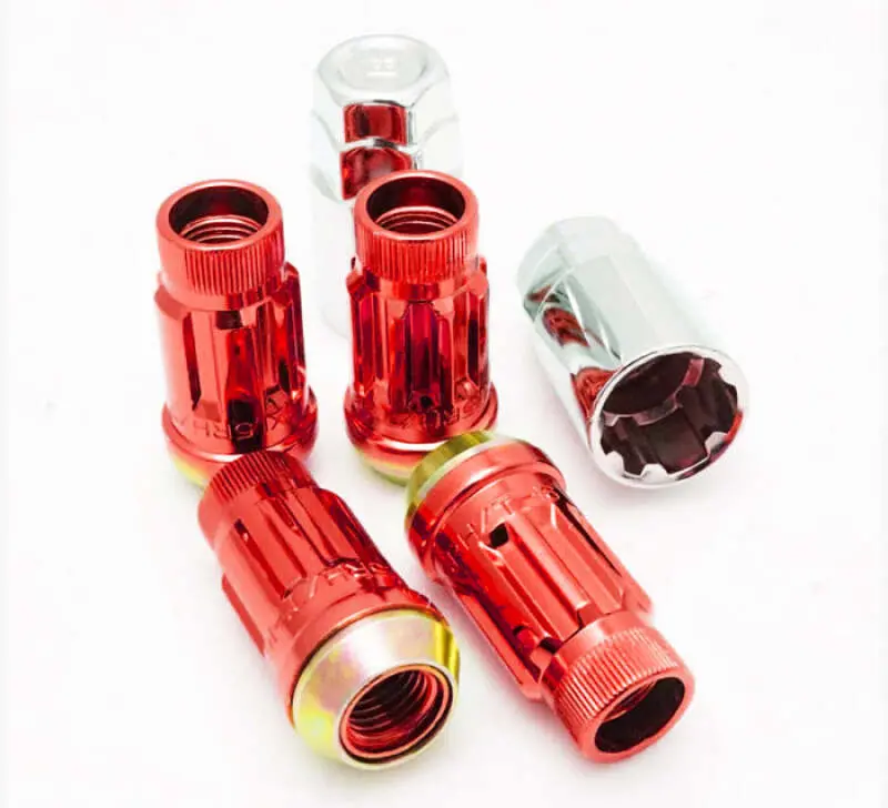Wheel Mate Mutkei Sr45r Lock Set 12X1.25 Red (4Pcs) 1