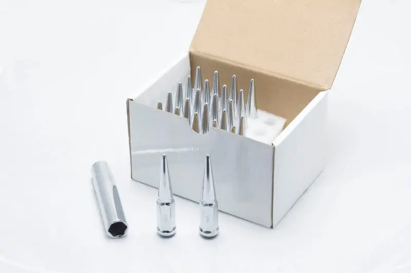 Wheel Mate Spiked Lug Nuts Set Of 24 - Chrome 14X1.50 1
