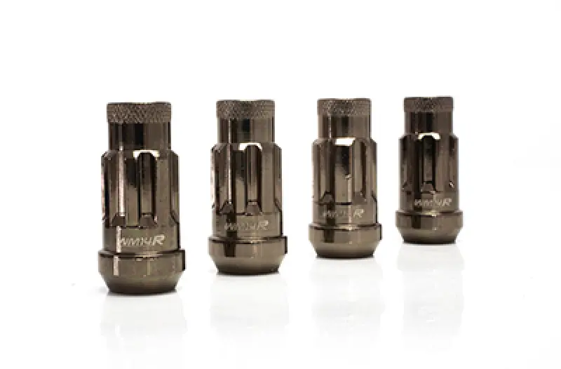 Wheel Mate Wm14r 14X1.50 Wheel Locks Titanium Chrome 4 Pcs 1