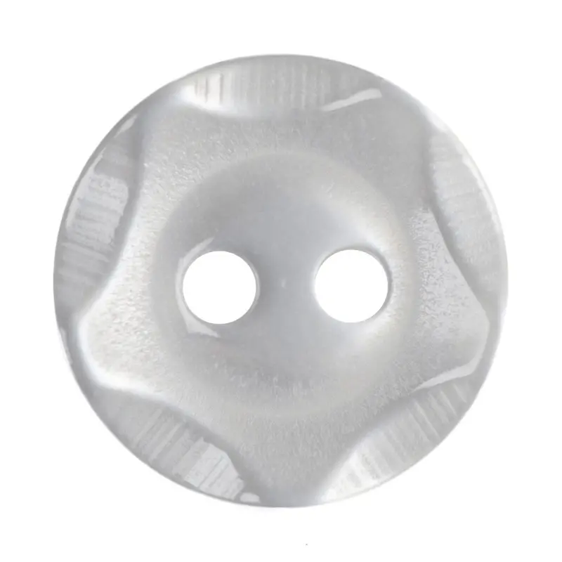White Bevelled Star Buttons 1