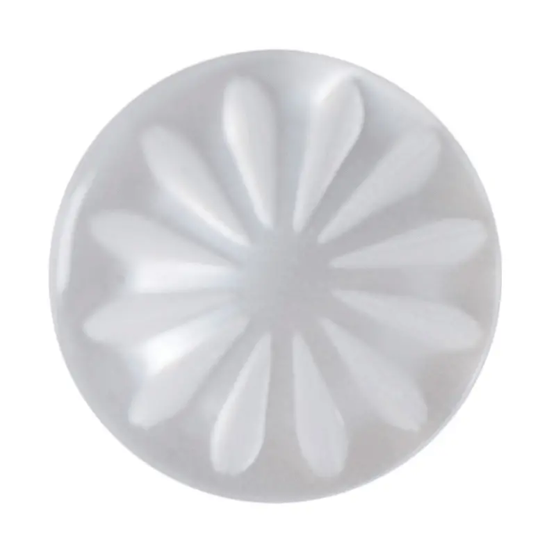 White Daisy Petal Pattern Buttons 1