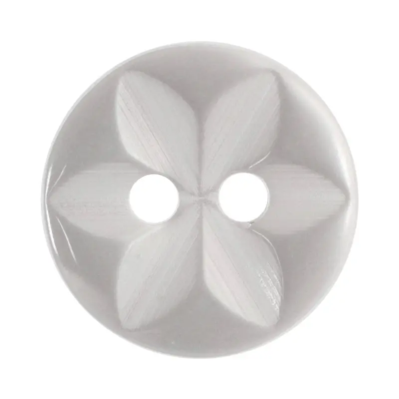 White Flower Pattern Buttons 1
