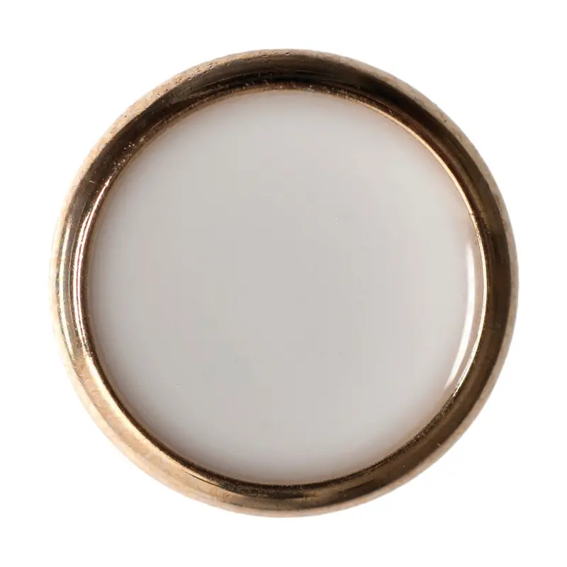 White Gold Rimmed Buttons 1
