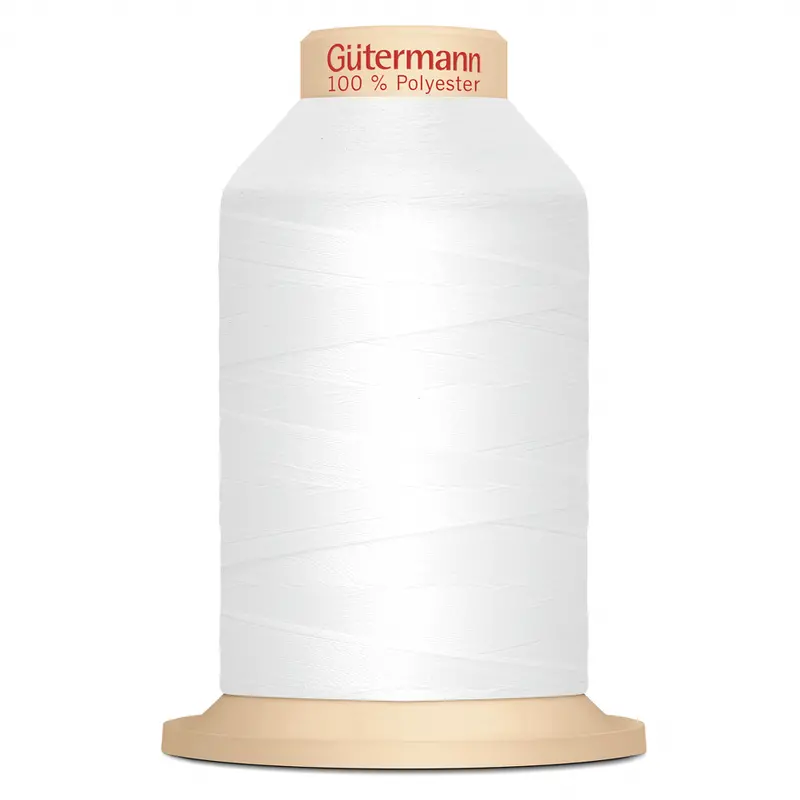 White Gutermann Overlock Thread, Tera 180, 2000M 1