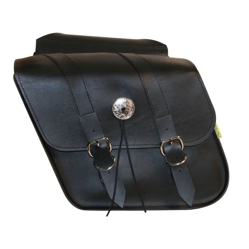 Willie & Max Universal Deluxe Compact Slant Saddlebags (12 In L X 9.5 In W X 5.5 In H) - Black 1