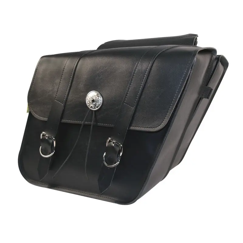 Willie & Max Universal Deluxe Standard Slant Saddlebags (14 In L X 12 W X 5.5 H) - Black 1