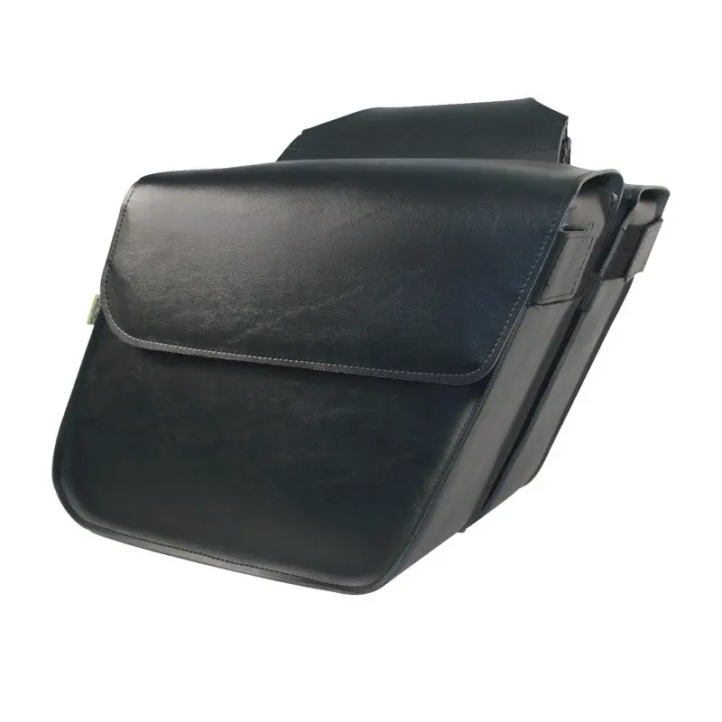 Willie & Max Universal Raptor Large Slant Saddlebags (16 In L X 11 W X 6.5 In H) - Black 1