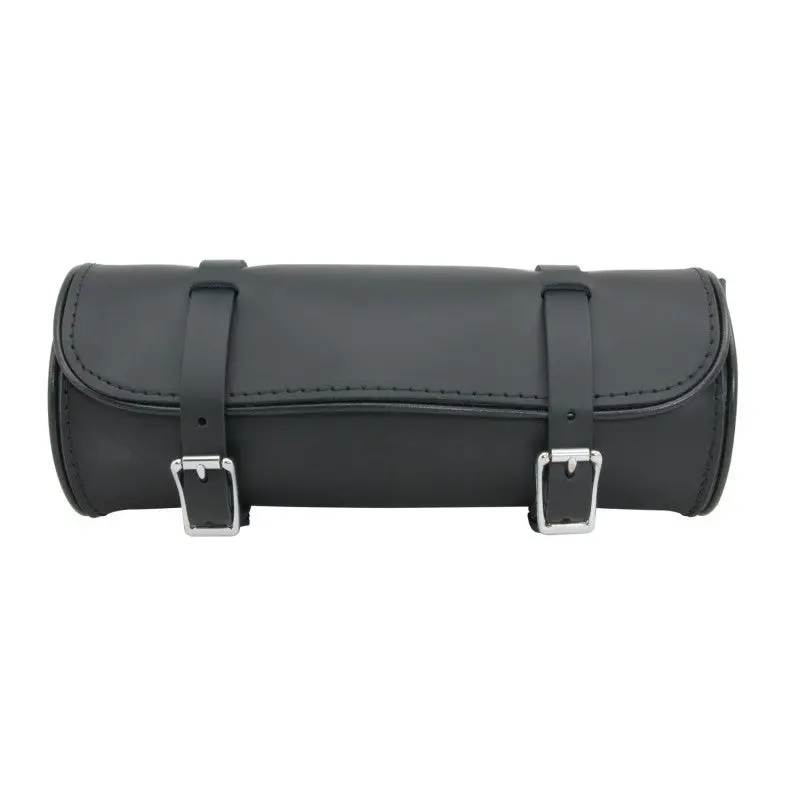 Willie & Max Universal Round Leather Tool Bag (12 In L X 4.5 In H) - Black 1