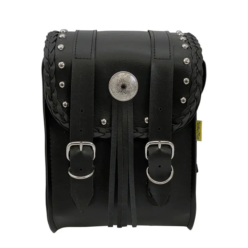 Willie & Max Universal Warrior Sissy Bar Bag (8 In L X 10 In W X 4.5 In H) - Black 1