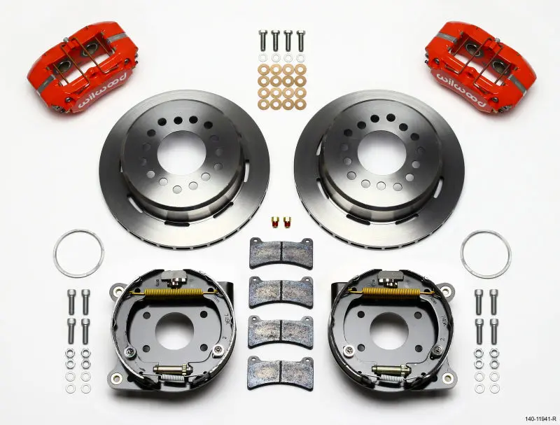 Wilwood Dynapro Low-Profile 11.00In P-Brake Kit - Red Amc 71-74 2.60In Offset 1