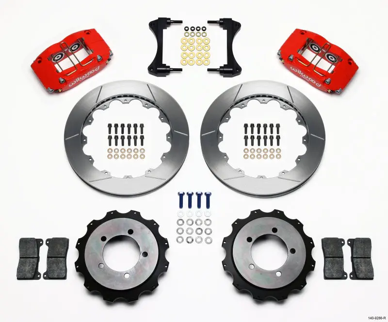 Wilwood Dynapro Radial Rear Kit 13.00In Red Mitsubishi Evo Viii 1