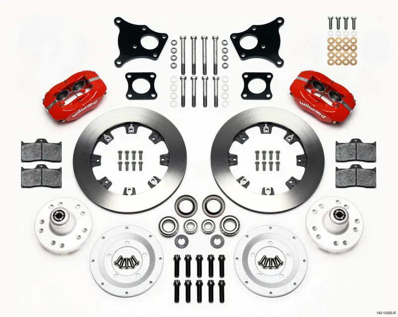 Wilwood Forged Dynalite Front Kit 12.19In Red Amc 71-76 Oe Disc W/O Bendix Brakes 1