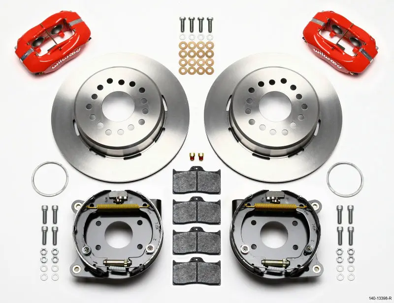 Wilwood Forged Dynalite P/S Park Brake Kit-Red Amc 71-74 2.60In Offset 1